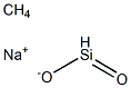 Methanesiliconic acid sodium salt 化学構造式