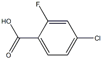 2-fluoro-4-chlorobenzoic acid Struktur