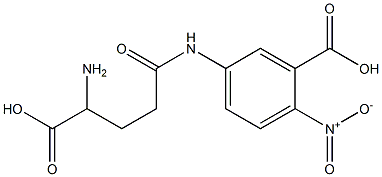 5-(4-Amino-4-carboxybutanamido)-2-nitrobenzoic acid 结构式