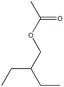乙酸-2-乙-1-丁酯,,结构式