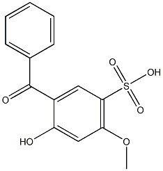 2-HYDOXY-4-METHOXY-5-SULFOBENZOPHENONE,,结构式