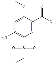 4-AMINO-5-ETHYLSULFONYL-2-METHOXYBENZOICACIDMETHYLESTER Structure