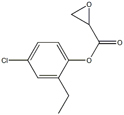 ETHYL-P-CHLOROPHENYL GLYCIDATE 化学構造式