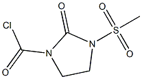 1-chlorocaobonyl-3-methylsulfonyl-2-imidazolidone,,结构式