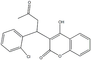 3-[-(Chlorophenyl)- -Acetylethyl]-4-Hydroxycoumarin Structure