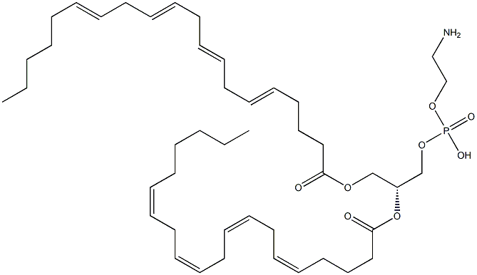 1,2-di-(5Z,8Z,11Z,14Z-eicosatetraenoyl)-sn-glycero-3-phosphoethanolamine,,结构式