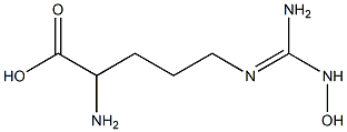 2-amino-5-[[amino-(hydroxyamino)methylidene]amino]pentanoic acid Struktur