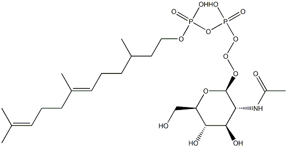 [[(2S,3R,4R,5S,6R)-3-acetamido-4,5-dihydroxy-6-(hydroxymethyl)oxan-2-yl]oxy-hydroxy-phosphoryl]oxy-(3,7,11-trimethyldodeca-6,10-dienoxy)phosphinic acid