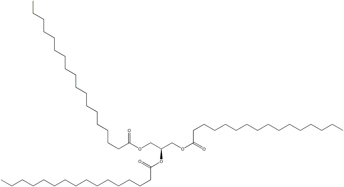 1,2-dihexadecanoyl-3-octadecanoyl-sn-glycerol Structure