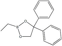 1,3,2-Dioxaborolane, 2-ethyl-4,4-diphenyl- Structure