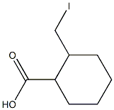 2-(Iodomethyl)cyclohexanecarboxylic acid 化学構造式