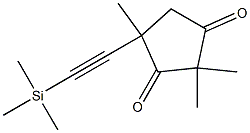 2,2,4-Trimethyl-4-trimethylsilylethynylcyclopentane-1,3-dione