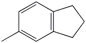 2,3-Dihydro-5-methyl-1H-indene.,,结构式