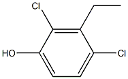 2,4-Dichloro-3-ethylphenol Structure