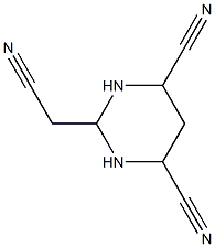 2-Cyanomethyl-hexahydro-pyrimidine-4,6-dicarbonitrile 结构式