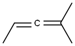 2-Methyl-2,3-pentadiene. 化学構造式