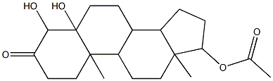 Acetic acid, 4,5-dihydroxy-10,13-dimethyl-3-oxohexadecahydrocyclopenta [a]phenanthren-17-yl ester|