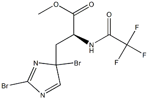 Histidine, N-trifluoroacetyl-2,4-dibromo-, methyl ester