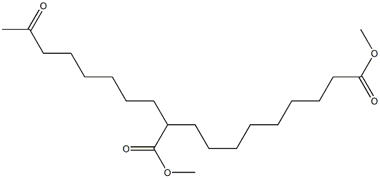 Methyl 10-methoxycarbonyl-17-oxooctadecanoate Struktur