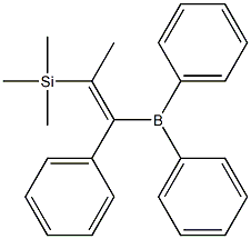 Propene, 1-phenyl-1-diphenylboryl-2-trimethylsilyl- 结构式