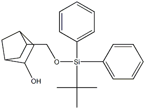 Silane, t-butyldiphenyl(norbornan-5-ol-2-ylmethoxy)- Structure