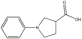 1-PHENYLPYRROLIDINE-3-CARBOXYLICACID Struktur