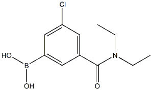 3-Borono-5-chloro-N-diethylbenzamide 结构式