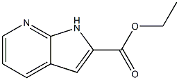 Ethyl 1H-pyrrolo[2,3-b]pyridine-2-carboxylate 结构式