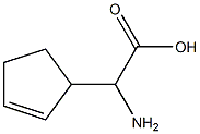 A-AMINO-2-CYCLOPENTENYLACETIC ACID 结构式