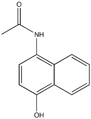 4-acetoamido-1-naphthol Struktur