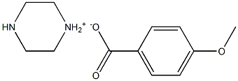 anisic acid piperazinium salt Structure