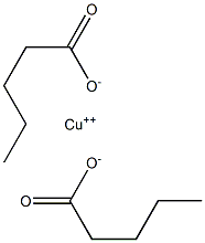 戊酸銅(II), , 结构式