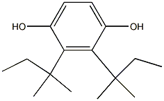 ジ(tert-アミル)ヒドロキノン 化学構造式