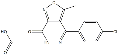 3-methyl-4-(4-chlorophenyl)isoxazolo(3,4-d)pyridazin-7(6H)-one acetic acid|