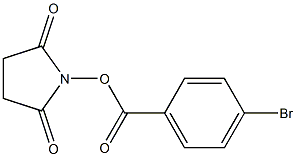 N-succinimidyl 4-bromobenzoate 化学構造式