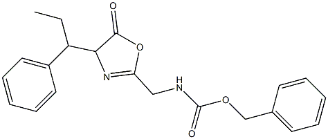 2-(1'-benzyloxycarbonylamino-1'-methyl)ethyl-4-benzyloxazol-5(4H)-one,,结构式