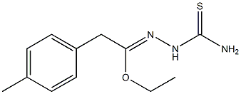 ethyl 4-methylphenylacetate thiosemicarbazone 化学構造式