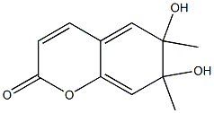 6,7-dimethylaesculetin 化学構造式