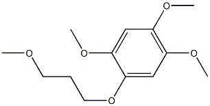 1-(3'-methoxypropanoy)-2,4,5-trimethoxy benzene 结构式