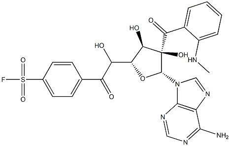5'-(4-fluorosulfonylbenzoyl)-2'-(methylanthraniloyl)adenosine