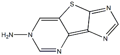 6-aminoimidazo(4',5'-4,5)thieno(3,2-d)pyrimidine,,结构式