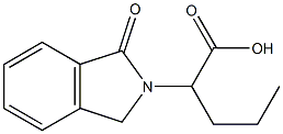 2-(1-oxo-1H-2,3-dihydroisoindol-2-yl)pentanoic acid Structure