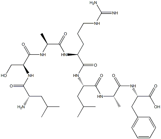 leucyl-seryl-alanyl-arginyl-leucyl-alanyl-phenylalanine Structure