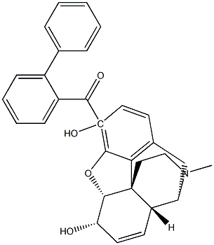 3-(2-phenylbenzoyl) morphine Structure