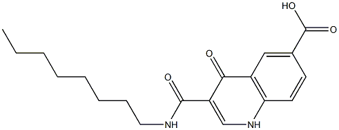 octyl-6-carboxyquinol-4(1H)-one-3-carboxamide