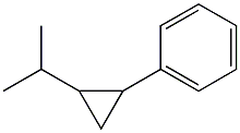 2-(2-phenylcyclopropyl)propane 化学構造式