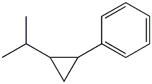 2-(2-phenylcyclopropyl)propane,,结构式