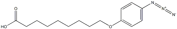 9-(4-azidophenoxy)nonanoic acid Structure