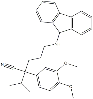 2-(3,4-dimethoxyphenyl)-5-(9-fluorenylamino)-2-(methylethyl)pentanenitrile|