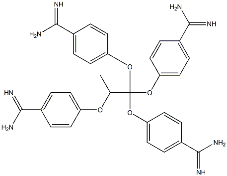 tetra-4-amidinophenoxypropane Struktur